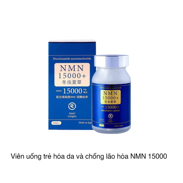 Viên uống trẻ hóa da và chống lão hóa NMN 15000 (60 viên)