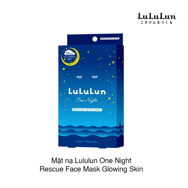 Mặt nạ Lululun One Night Rescue Face Mask set 5 miếng