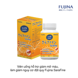 Viên uống hỗ trợ giảm mỡ máu, làm giảm nguy cơ đột quỵ Fujina SaraFine (80 viên)