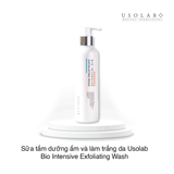 Sữa tắm dưỡng ẩm và làm trắng da Usolab Bio Intensive Exfoliating Wash 250ml (Hộp)