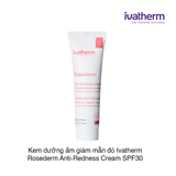 Kem dưỡng ẩm giảm mẫn đỏ Ivatherm Rosederm Anti-Redness Cream SPF30
