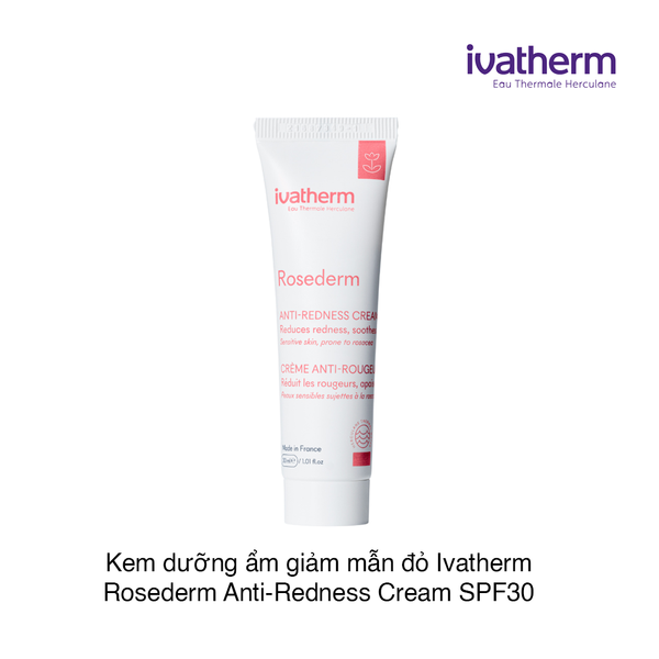 Kem dưỡng ẩm giảm mẫn đỏ Ivatherm Rosederm Anti-Redness Cream SPF30