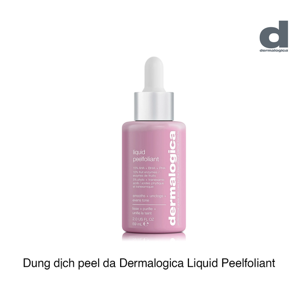 Dung dịch peel giúp giảm nếp nhăn, thu nhỏ lỗ chân lông, làm đều màu da Dermalogica Liquid Peelfoliant 59ml (Hộp)