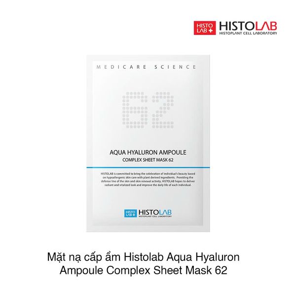 Mặt nạ cấp ẩm Histolab Aqua Hyaluron Ampoule Complex Sheet Mask 62 30g