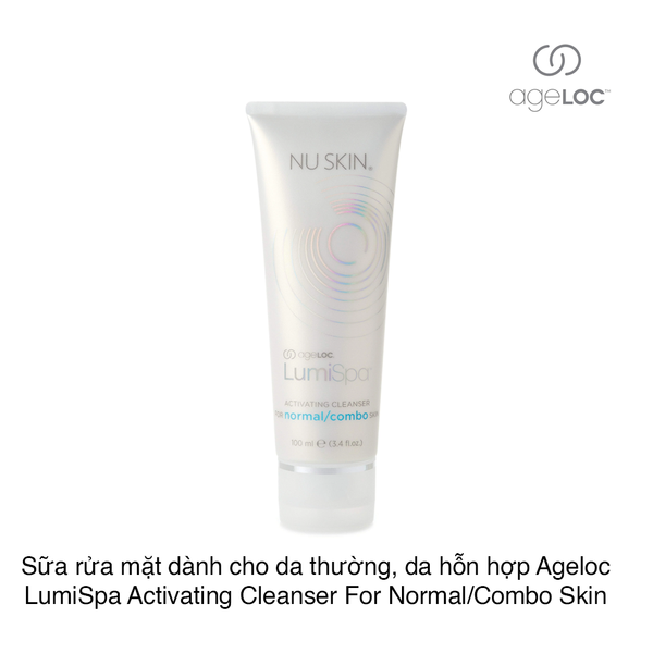 Sữa rửa mặt dành cho da thường, da hỗn hợp Ageloc LumiSpa Activating Cleanser For Normal/Combo Skin 100ml