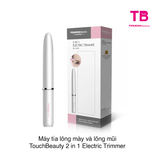 Máy tỉa lông mày và lông mũi TouchBeauty 2 in 1 Electric Trimmer TB1458