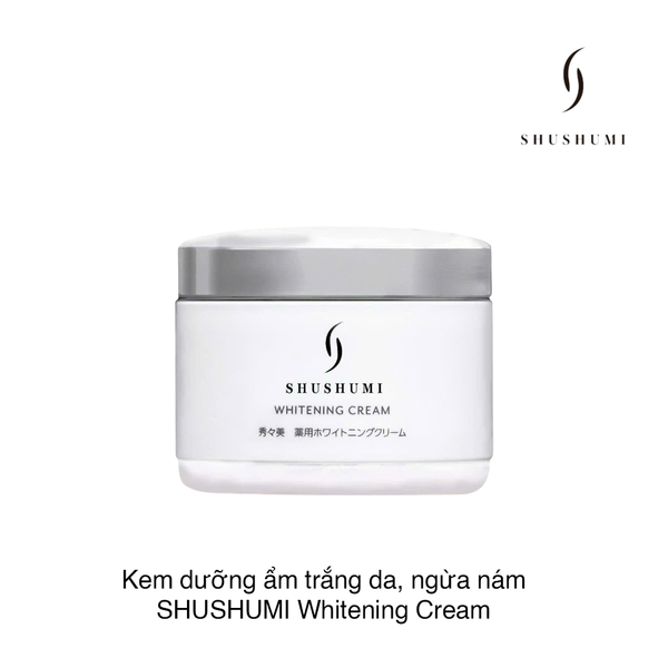 Kem dưỡng ẩm trắng da, ngừa nám SHUSHUMI Whitening Cream 50g
