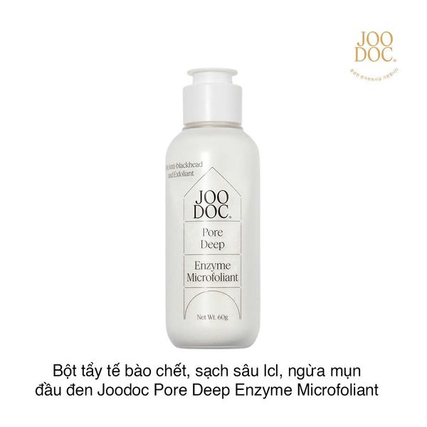 Bột tẩy tế bào chết, sạch sâu lcl, ngừa mụn đầu đen Joodoc Pore Deep Enzyme Microfoliant 60g