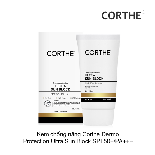 KEM CHỐNG NẮNG CORTHE DERMO PROTECTION ULTRA SUN BLOCK SPF50+/PA+++