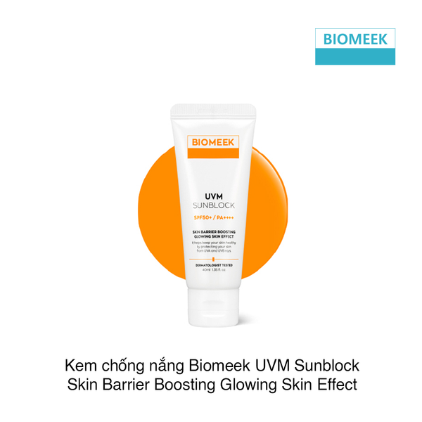 KEM CHỐNG NẮNG BIOMEEK UVM SUNBLOCK SKIN BARRIER BOOSTING GLOWING SKIN EFFECT SPF50+/ PA++++