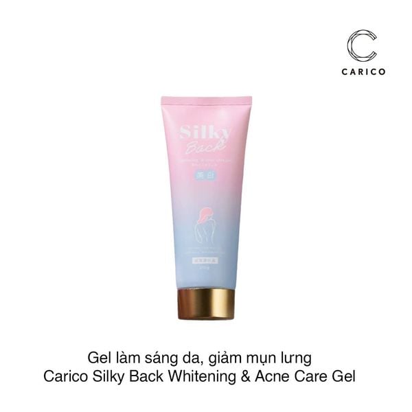 Gel làm sáng da, giảm mụn lưng Carico Silky Back Whitening & Acne Care Gel 100g