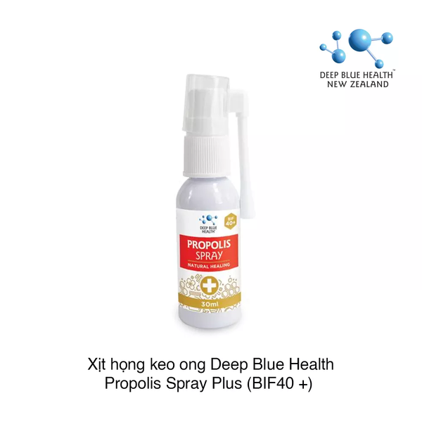 Xịt keo ong Deep Blue Health Propolis Spray Natural Healing BIF 40+ 30ml (hộp)