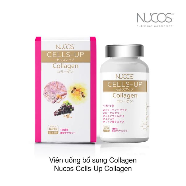 Viên uống bổ sung Collagen Nucos Cells-Up Collagen (180 viên) (Hộp)