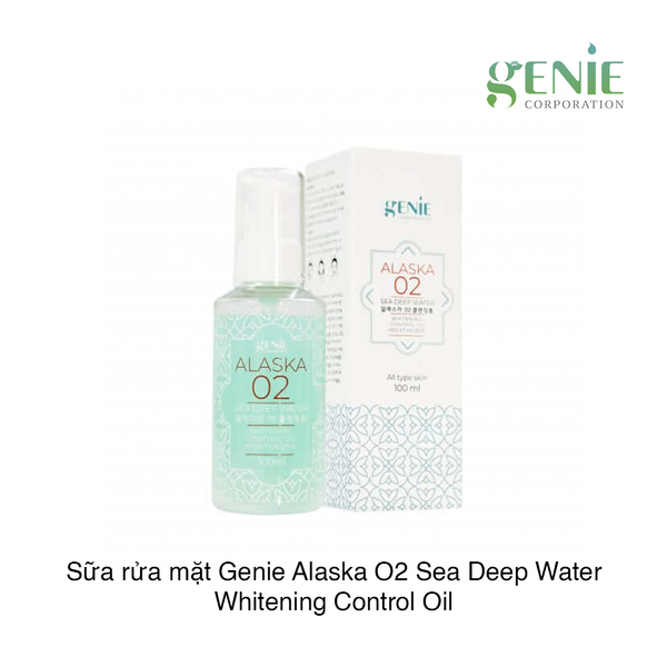Sữa rửa mặt Genie Alaska O2 Sea Deep Water Whitening Control Oil Moisturizer