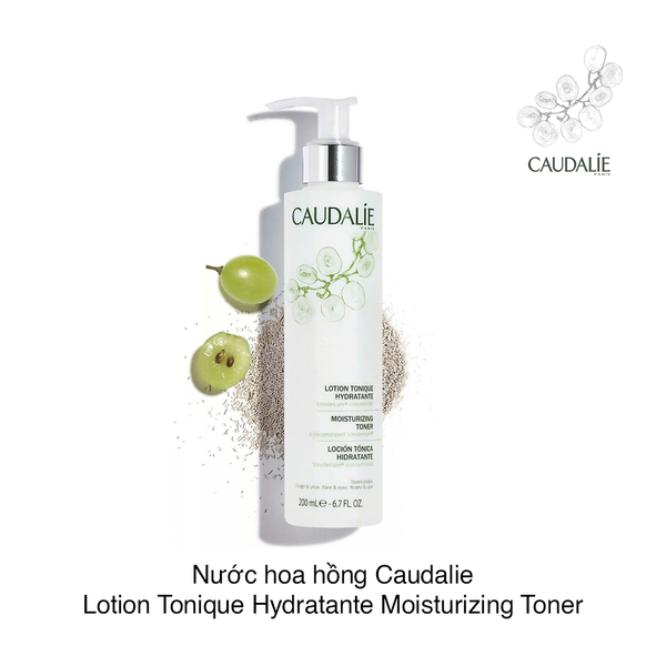 Nước hoa hồng Caudalie Lotion Tonique Hydratante Moisturizing Toner 200ml (Chai)