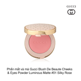 Phấn mắt và má Gucci Blush De Beaute Cheeks & Eyes Powder Luminous Matte