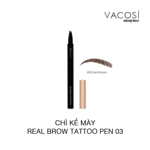 Chì kẻ mày dạng nước Vacosi Natural Studio Real Brow Tattoo Pen