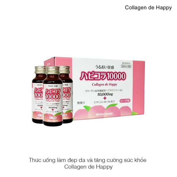 Thức uống làm đẹp da và tăng cường sức khỏe Collagen de Happy