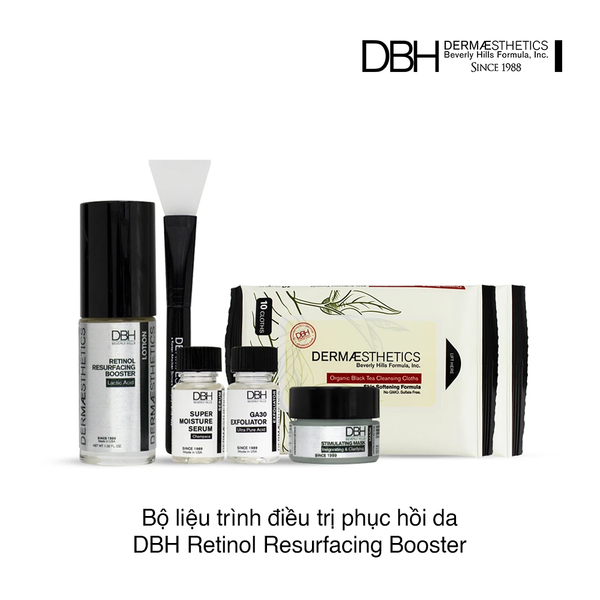 Bộ liệu trình điều trị phục hồi da DBH Retinol Resurfacing Booster (6 món)