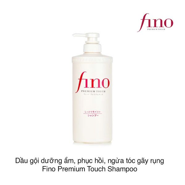 Dầu gội dưỡng ẩm, phục hồi, ngừa tóc gãy rụng Fino Premium Touch Shampoo 550ml