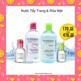 Nước tẩy trang và rửa mặt Bioderma Crealine H2O