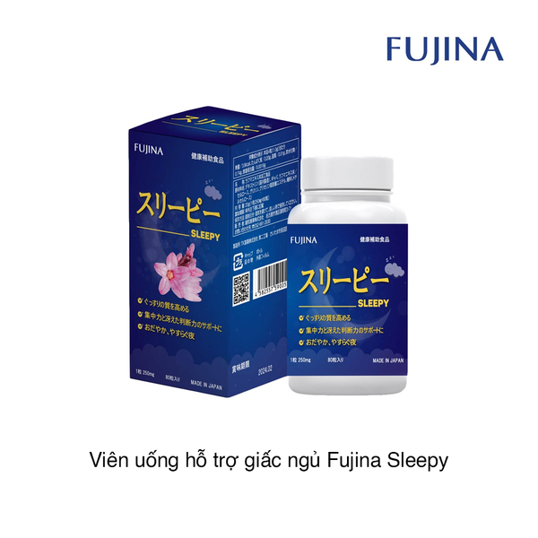 Viên uống hỗ trợ giấc ngủ Fujina Sleepy (80 viên)