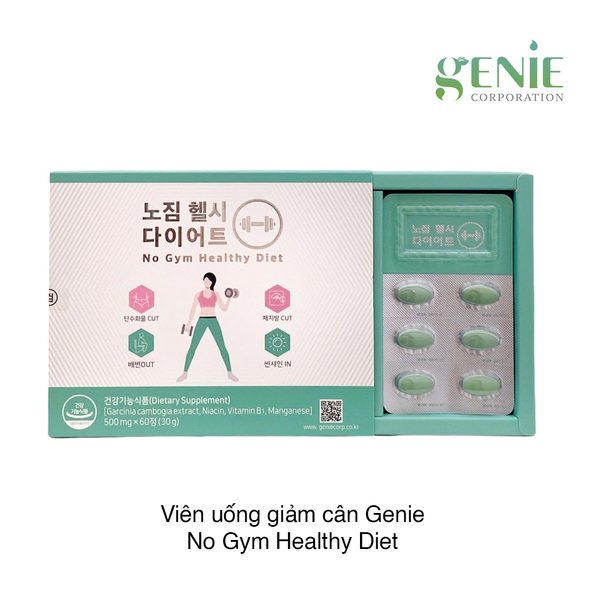 Viên uống giảm cân Genie No Gym Healthy Diet 60 viên