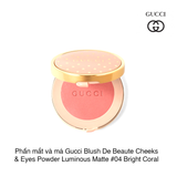 Phấn mắt và má Gucci Blush De Beaute Cheeks & Eyes Powder Luminous Matte