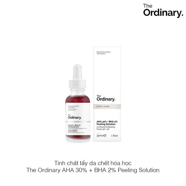 Tinh chất tẩy da chết hóa học The Ordinary AHA 30% + BHA 2% Peeling Solution