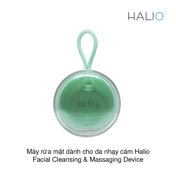 Máy rửa mặt dành cho da nhạy cảm Halio Facial Cleansing & Massaging Device - Mint