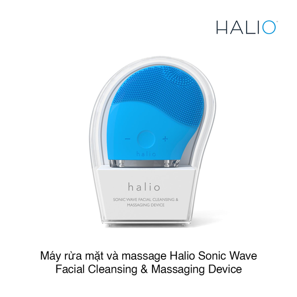 Máy rửa mặt và massage Halio Sonic Wave Facial Cleansing & Massaging Device (Xanh biển)