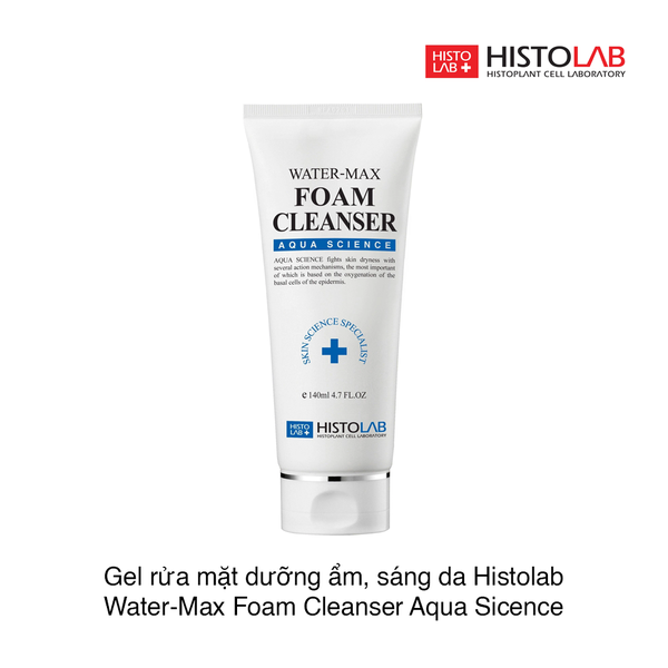 Sữa rửa mặt dưỡng ẩm trắng da Histolab Water-Max Foam Cleanser Aqua Sicence 200ml
