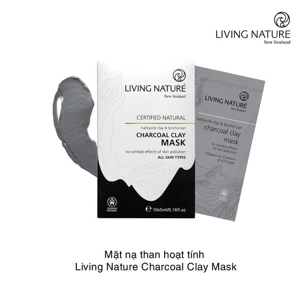 Mặt nạ than hoạt tính Living Nature Charcoal Clay Mask