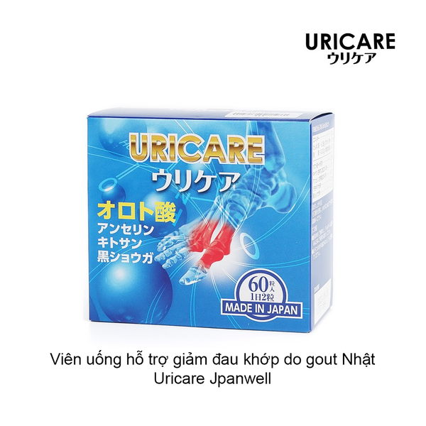 Viên uống hỗ trợ giảm đau khớp do gout Nhật Uricare Jpanwell