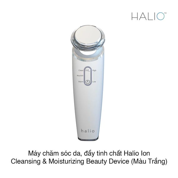 Máy chăm sóc da Halio Ion Cleansing & Moisturizing Beauty Device (Trắng) (Hộp)