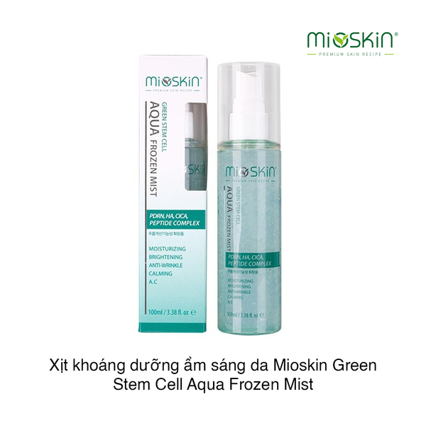 Xịt khoáng dưỡng ẩm sáng da Mioskin Green Stem Cell Aqua Frozen Mist