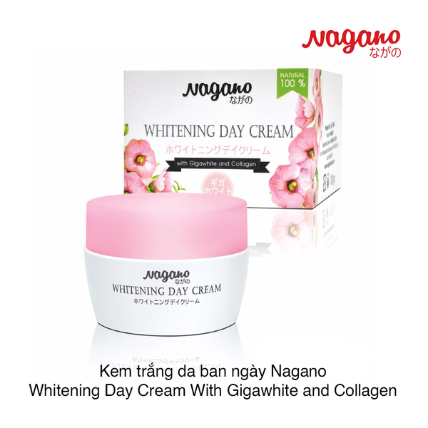 Kem trắng da ban ngày Nagano Whitening Day Cream With Gigawhite and Collagen