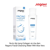 Nước tẩy trang Collagen và nha đam Nagano Facial Cleansing Water With Aloe Vera