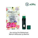 Son dưỡng Omi Brotherhood Menturm Moiscube Lip 4g