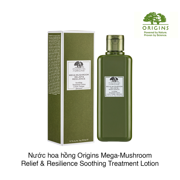 Nước hoa hồng Origins Mega-Mushroom Relief & Resilience Soothing Treatment Lotion 200ml