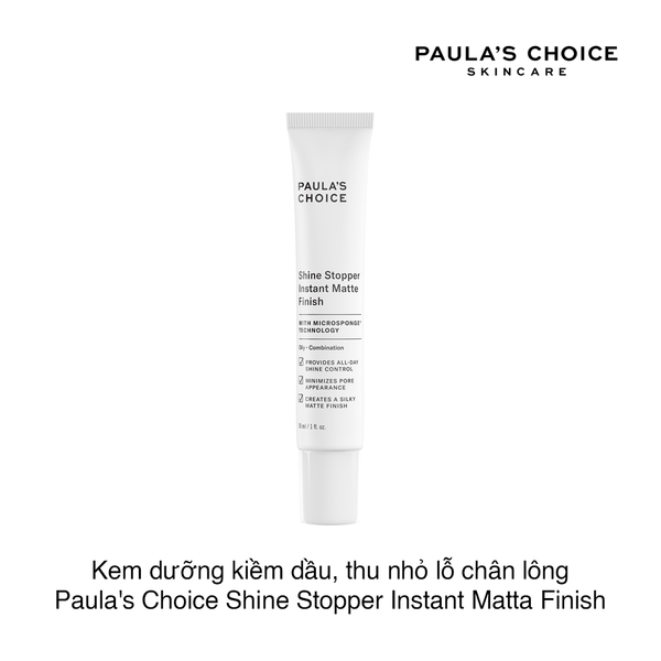 Kem dưỡng kiềm dầu, thu nhỏ lỗ chân lông Paula's Choice Shine Stopper Instant Matta Finish