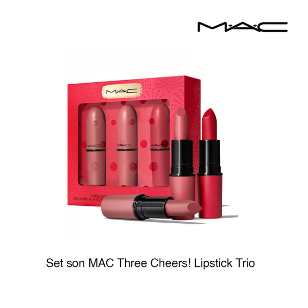 Set son MAC Three Cheers! Lipstick Trio