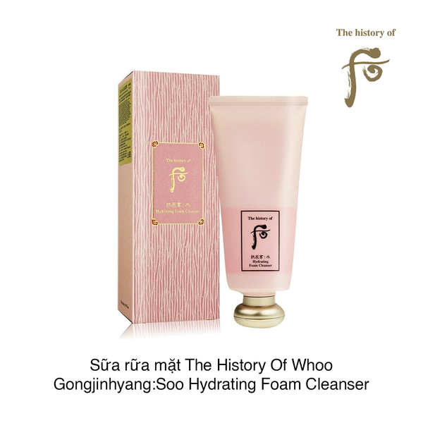 Sữa rữa mặt The History Of Whoo Gongjinhyang:Soo Hydrating Foam Cleanser