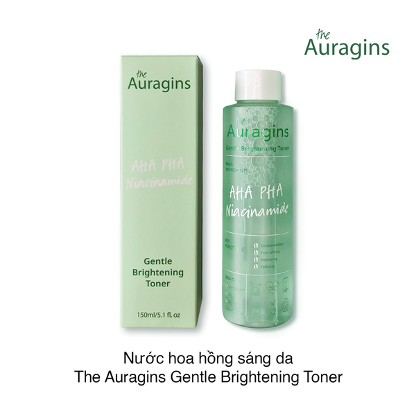 Nước hoa hồng sáng da The Auragins Gentle Brightening Toner 150ml