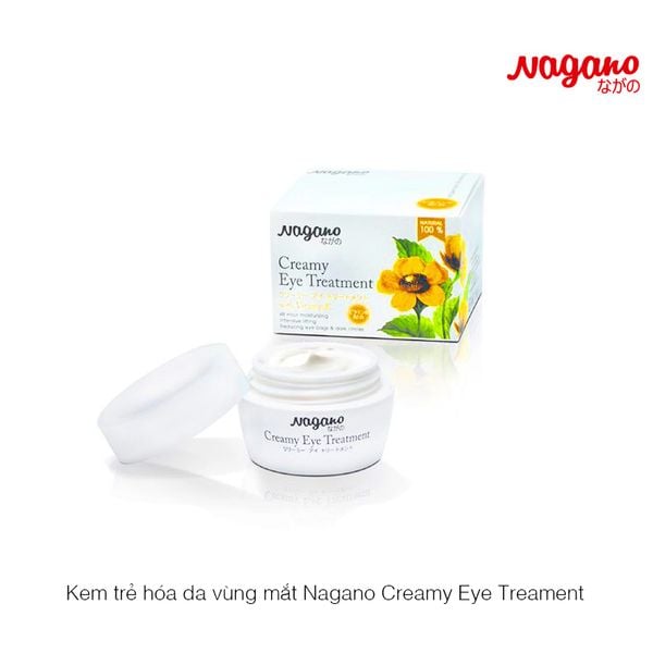 Kem trẻ hóa da vùng mắt Nagano Creamy Eye Treatment 100% Natural