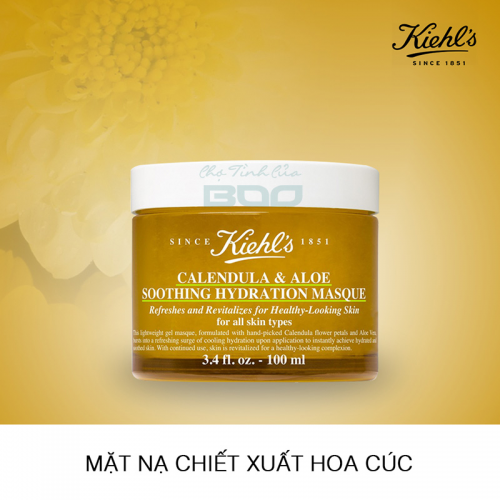 Mặt nạ chiết xuất hoa cúc Kiehl's Calendula & Aloe Soothing Hydration Masque