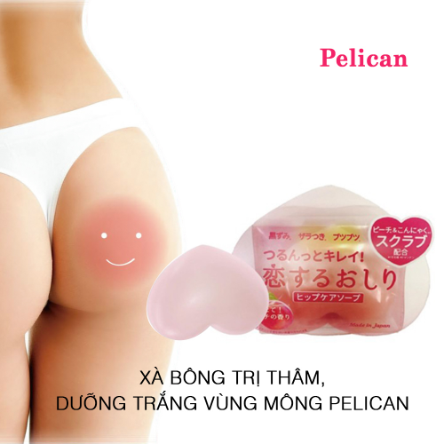 Xà bông trị thâm, dưỡng trắng vùng mông Pelican Hip Care Soap