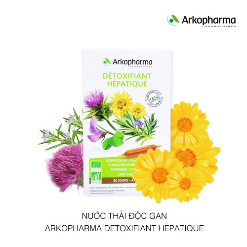 Nước uống thải độc gan Arkopharma Detoxifiant Hepatique Bio