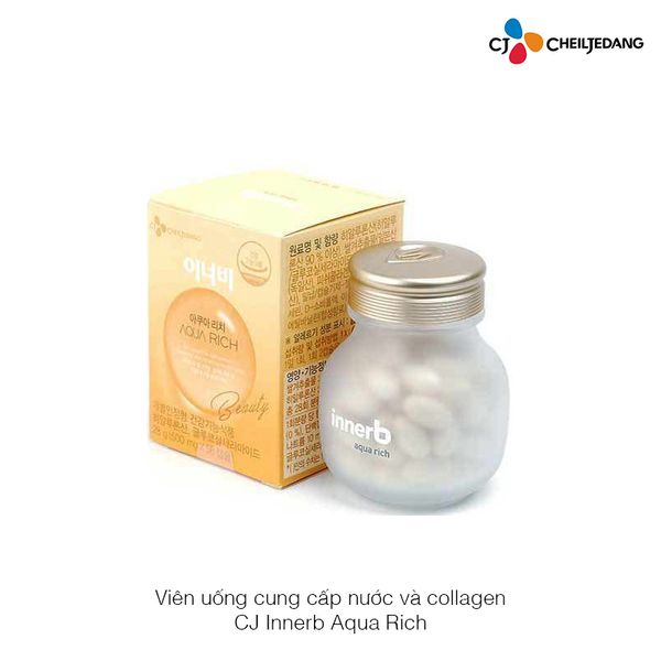 Viên uống cấp nước và collagen CJ Innerb Aqua Rich