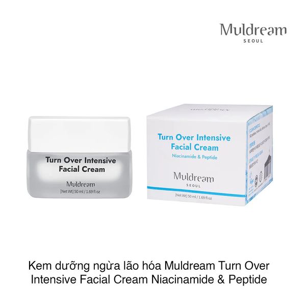 Kem dưỡng ngừa lão hóa Muldream Turn Over Intensive Facial Cream Niacinamide & Peptide 50ml